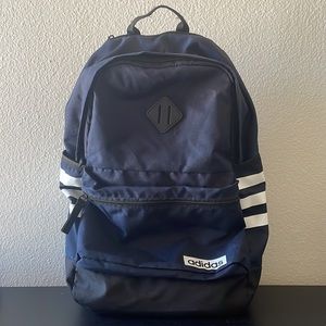 Large dark blue and black Adidas backback